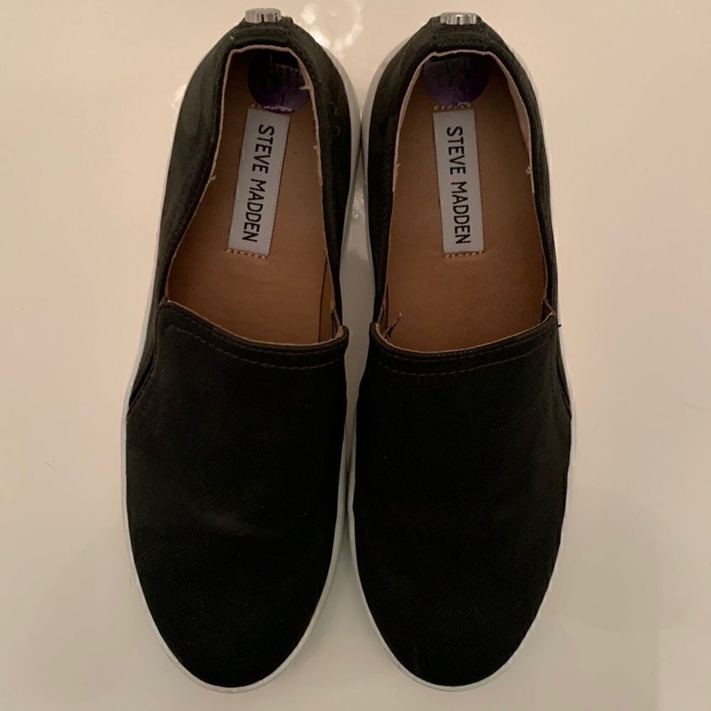 Steve Madden Zayna gray/black sneakers. Size 8,5